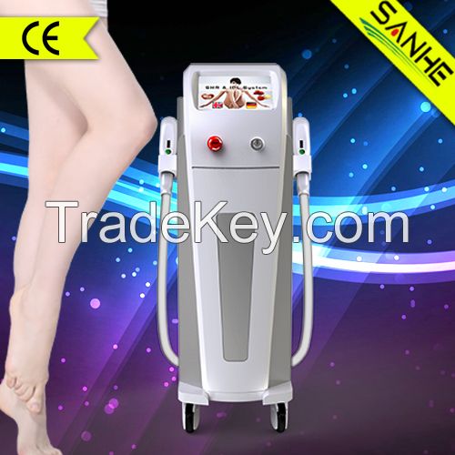 Multifunction shr+e-light+ipl super hair removal/skin rejuvenation