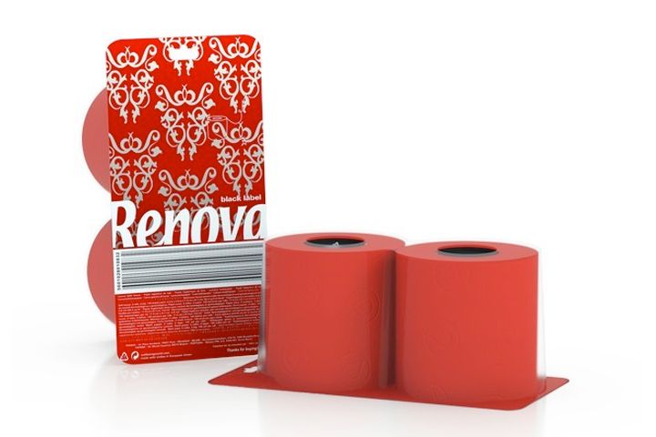 red toilet paper