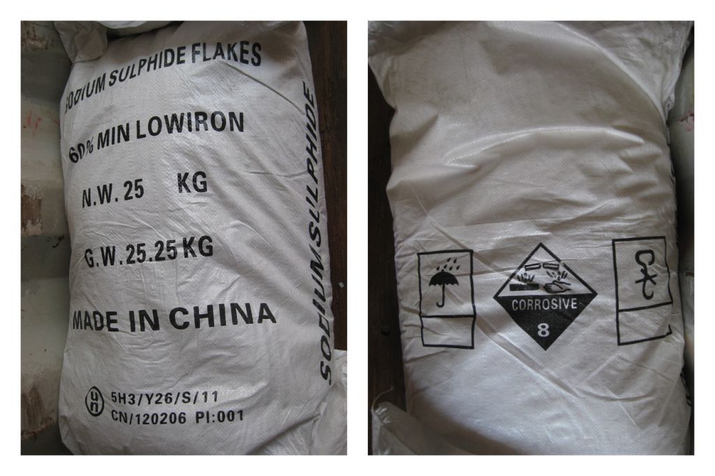 Sodium Sulphide 60%10ppm-150ppm yellow flakes,1500ppm red flakes from China