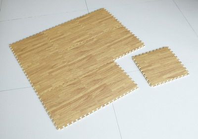 Wood Grain Foam Floor Mat 