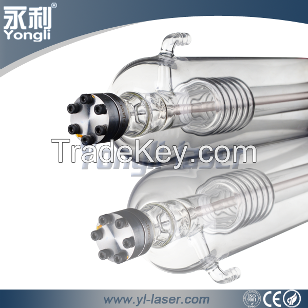 High power CO2 laser tube 100w with metal head