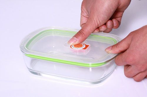 Square Borosilicate Glass Food Container With Lids Safe For Microwave