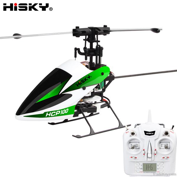 Hisky HCP100 2.4G 6CH Flybarless Mini 3D RC Helicopter RTF