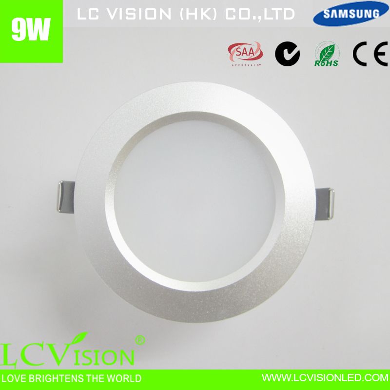 CE ROHS Dimmable 9w Samsung led down light with 5 years warranty