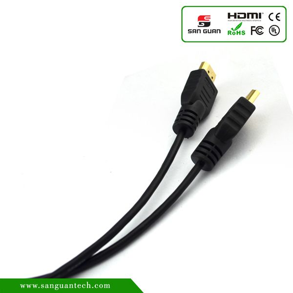 High speed hdmi cable support 1080P,3D and ethernet