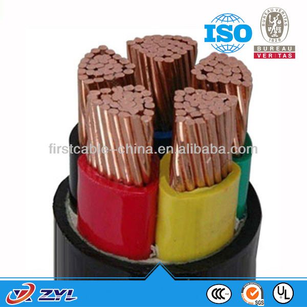 low voltage XLPE insulated 5 core power cable  