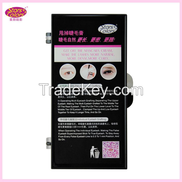 Korea black individual single good quality eyelash extension silk false eyelash manafacture