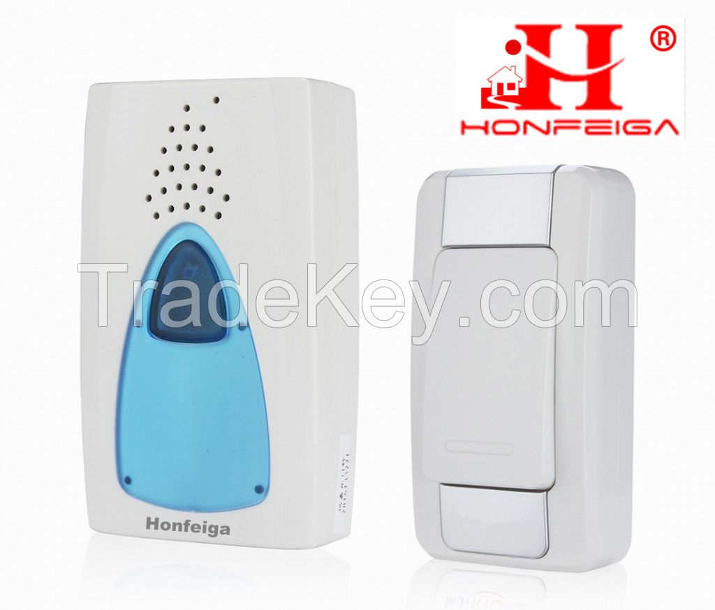Honfeiga 306T1R1 Wireless Door Bells with Stereo Speaker, 36 Music, 280 M Remote Distance, USD4/pcs Only