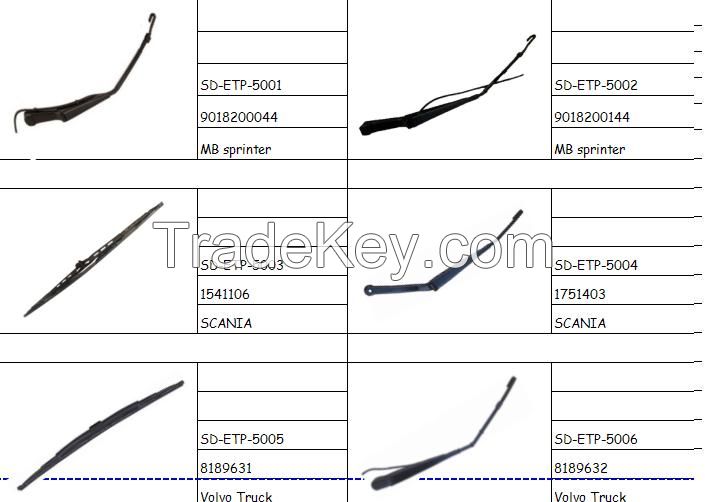 wiper blade and arm truck parts 