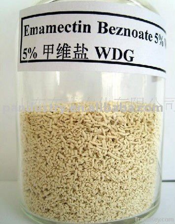 Emamectin benzoate 70%TC, 1.9%EC, 5%WDG