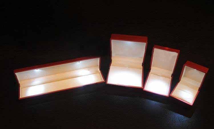 Jewelry box with LED light