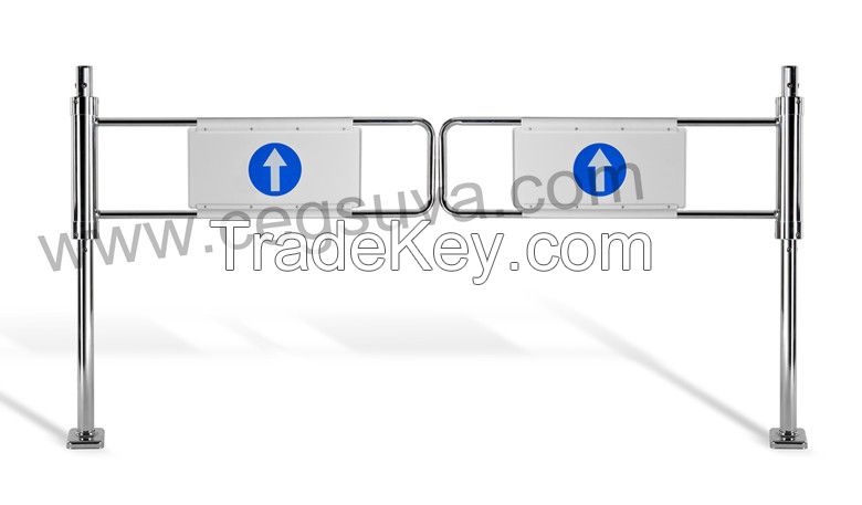 Dual Mechanical Gate Supermarket Gate , Swing Gate, Entrance Gates