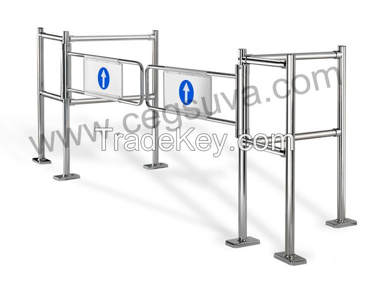 Dual Mechanical Gate Supermarket Gate , Swing Gate, Entrance Gates