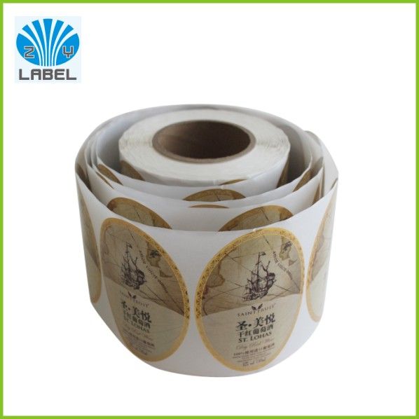 new style high quality waterproof roll self adhesive sticker label