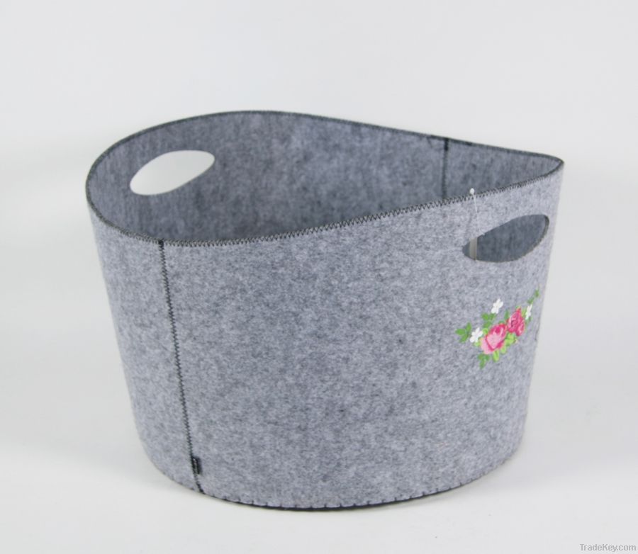 felt storage basket