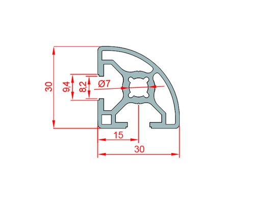 30x30 Radiused Profile