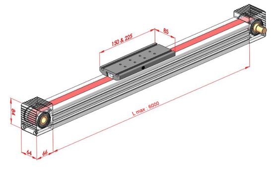 64x64 Linear  Timing Belt Compact Module