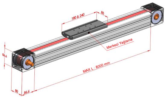 80X80 Linear Timing Belt Compact Module