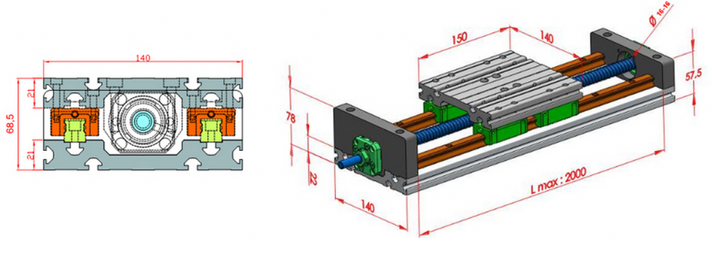 DKZM 15 Ball Screw Module