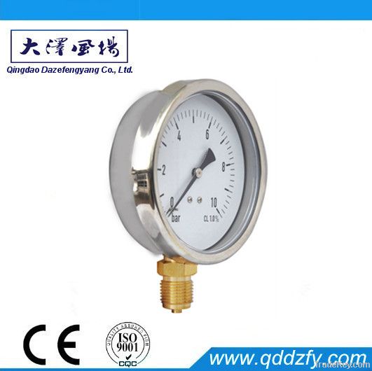 60mm stainless steel ammonia dry Pressure meter