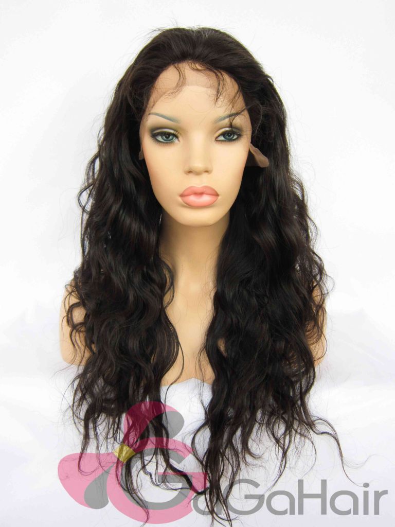 Bestselling Human Hair Malaysian Virgin Hair Wavy Lace Front With Weft Back 8"-24" Cheap Free Same Day Shipping