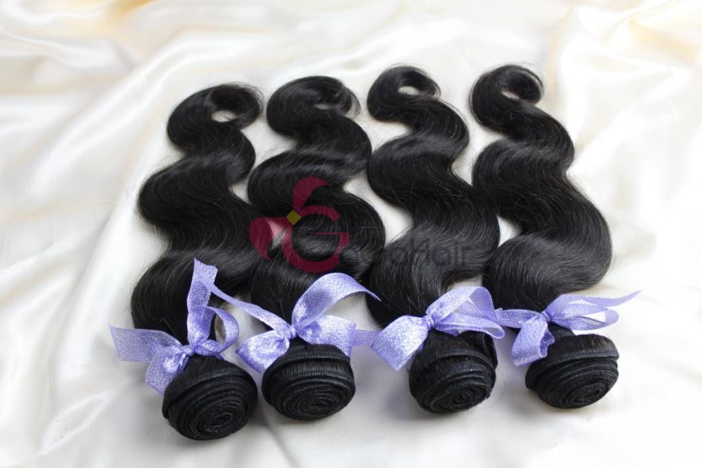 Fashion Hair Weaving 100% Natural Human Hair Natuiral Color 8"-28" No Shedding Tangle Free Brazilian Virgin Hair Mixed Lengths 3Pcs/Lot