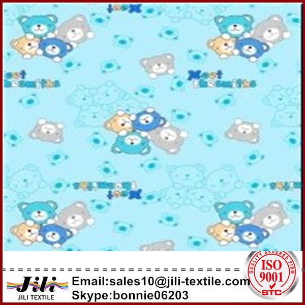 cotton and tc printing flannel fabric