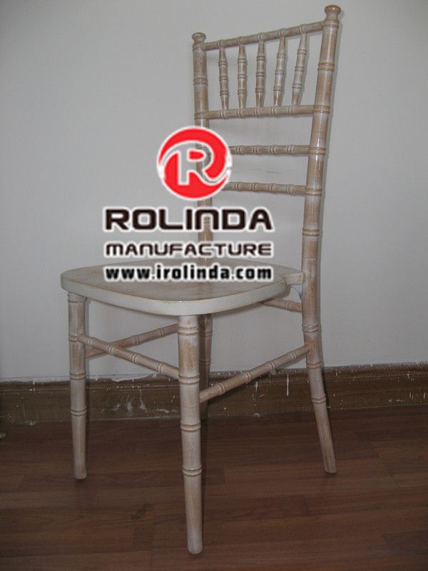 Plain wood wedding chivari chair