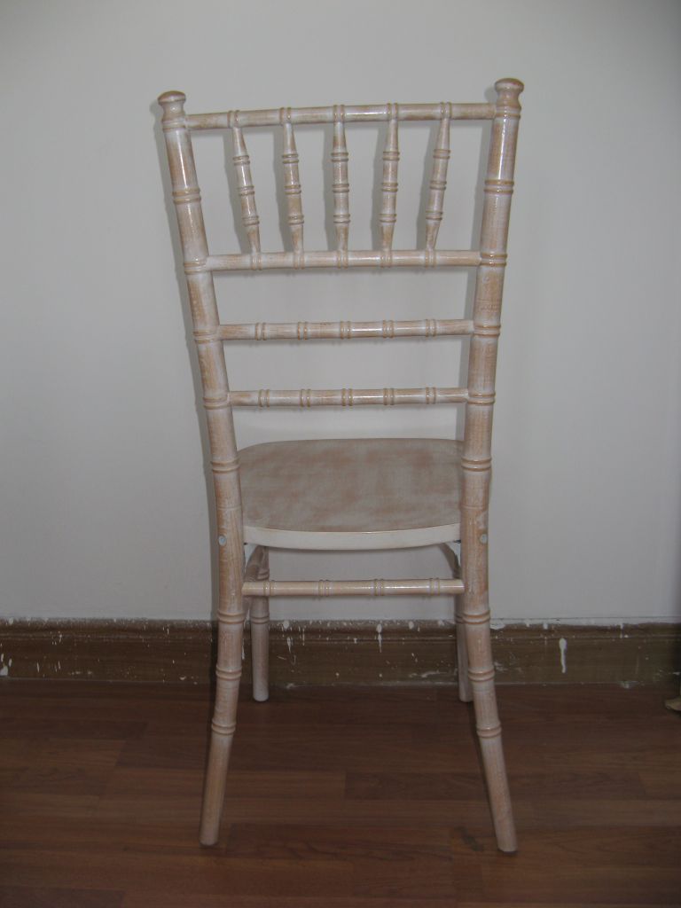 Plain wood wedding chivari chair