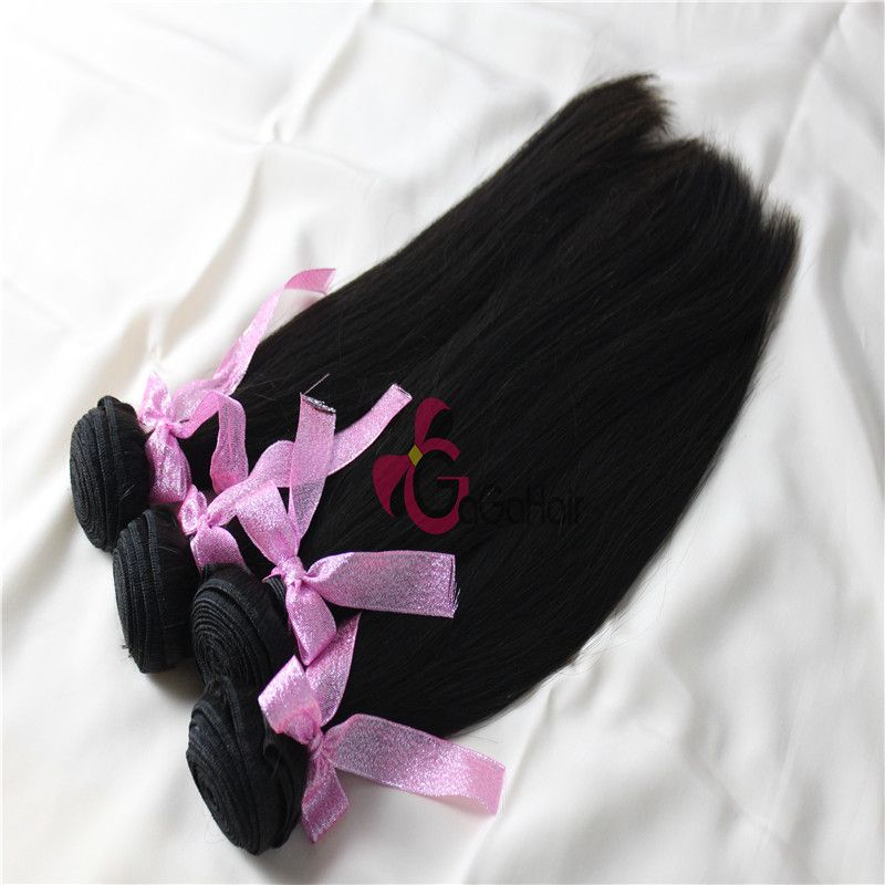 Unprocessed Peruvian Straight Weaving Hair 100% Virgin Human Hair Extensions100g/pc Natural Color Grade AAAAA Free Shipping