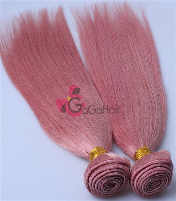 Queen hair products, brazilian virgin hair Silky Straight, 100% human Pink Color 10''-28'' Free shipping Grade AAAAAA Big Discount