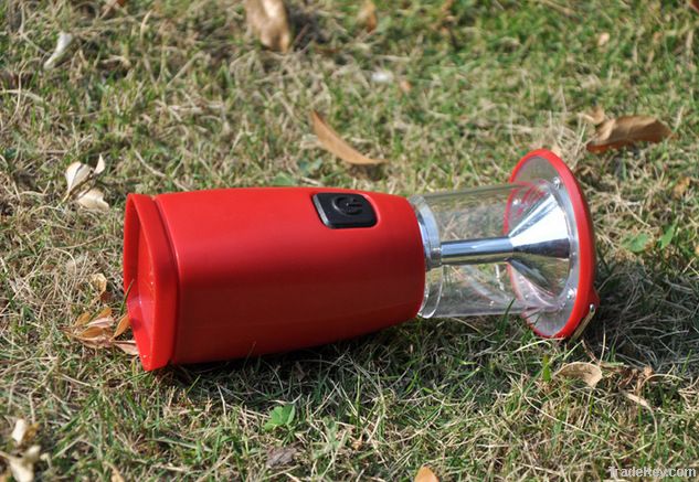 Hot popular solar led portable mini hand crank light