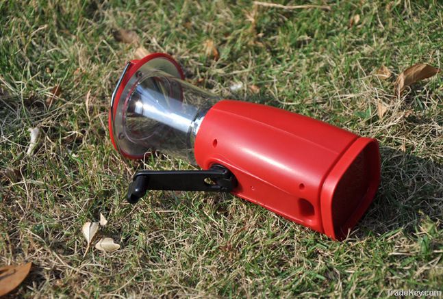 Hot popular solar led portable mini hand crank light
