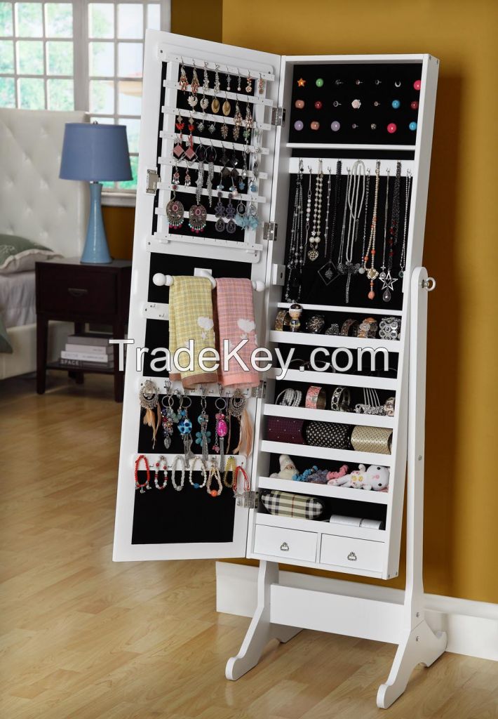 mirror jewelry cabinet