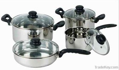 12 pcs stainless steel cookware set