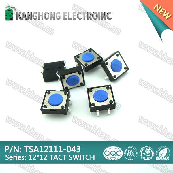 12x12 tact switch, tactile switch with ROHS