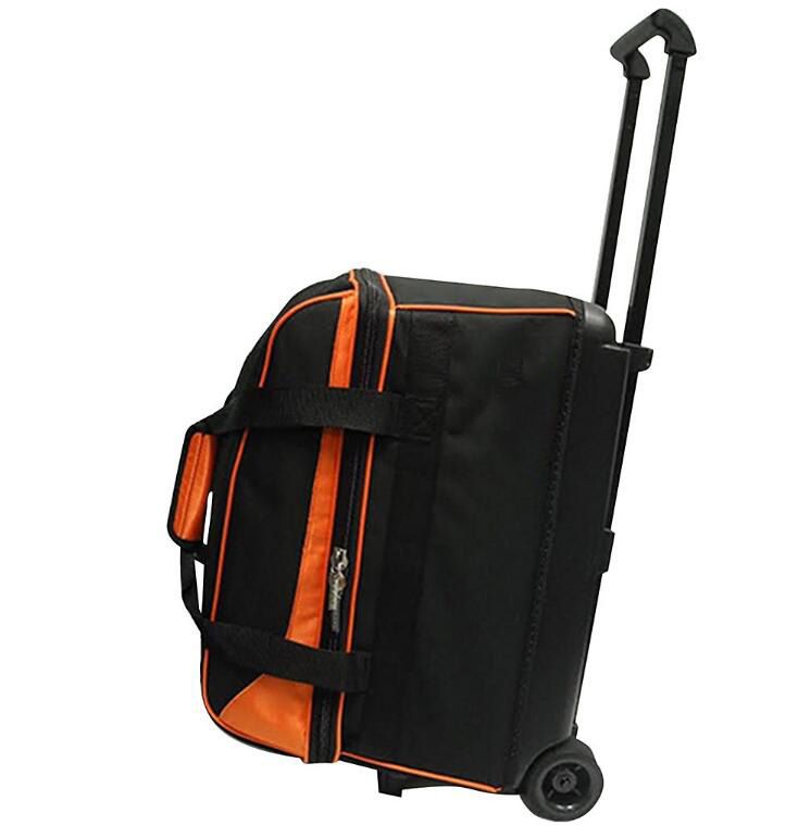 High Quality Two-ball Golf Bowling Bag With Wheels