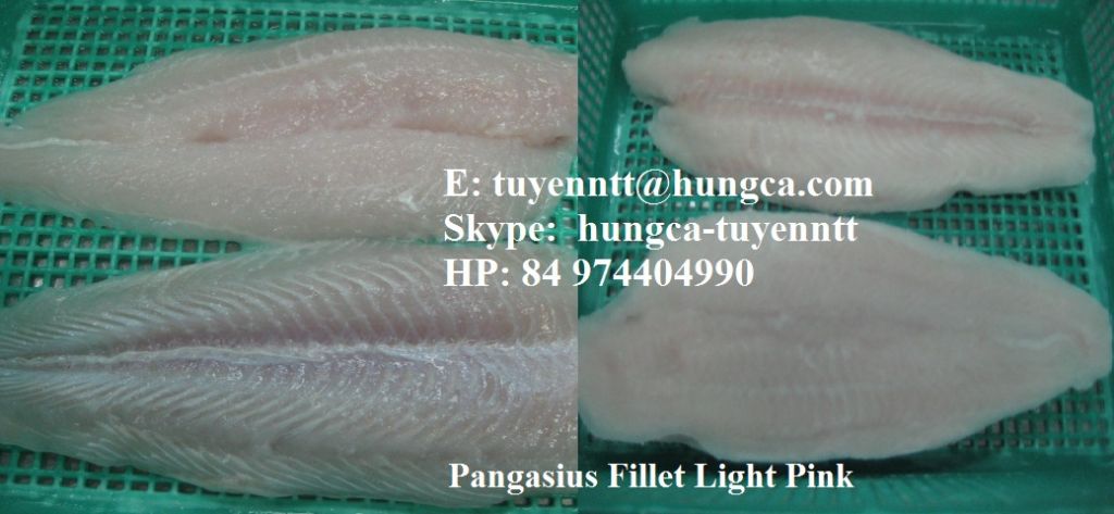 Light Pink Pangasius fillet 