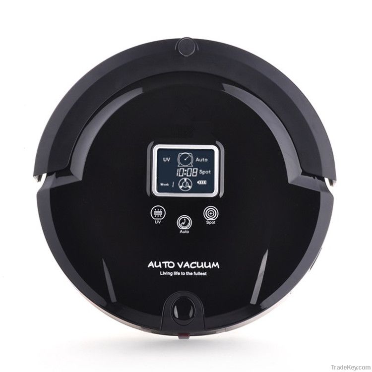 Portable LCD Screen Robot Vacuum Cleaner