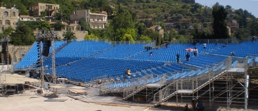 Mobile Grandstand - Hot dipped galvanized high tensile strength steel scaffolding grandstand