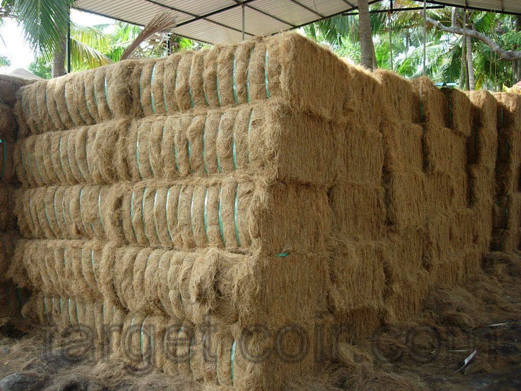 golden brown coir fiber