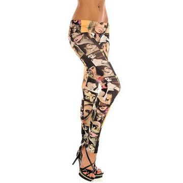 Women's Sexy Stretch Pants for Women Juniors with Designs