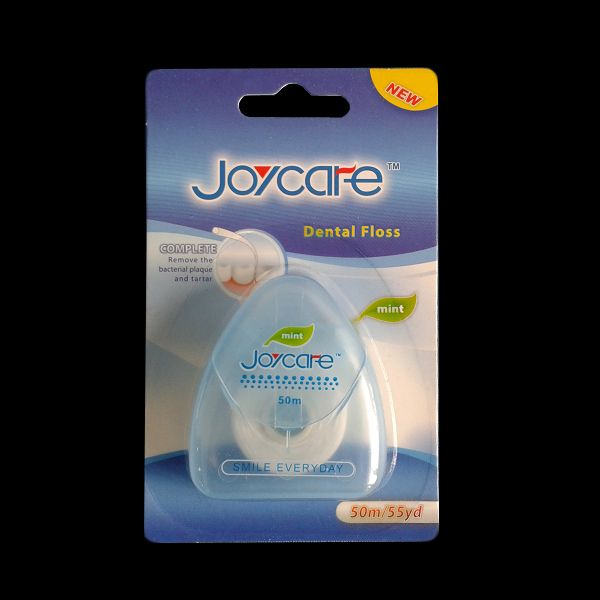 White color triangle shape dental floss with FDA certificate