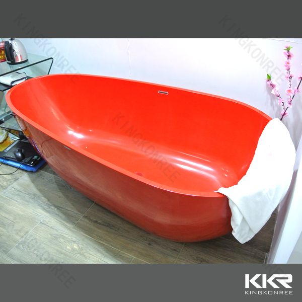 Wholesale supplier solid surface freestanding bathtub 