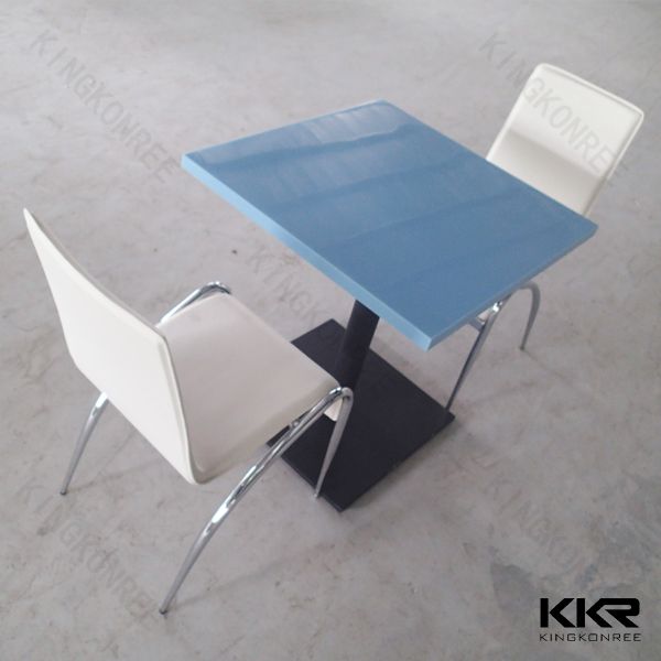 Kingkonree 70x70cm solid surface dining table designs