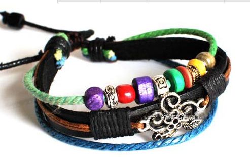 fashion leather bracelets cheap jewelry wholesale