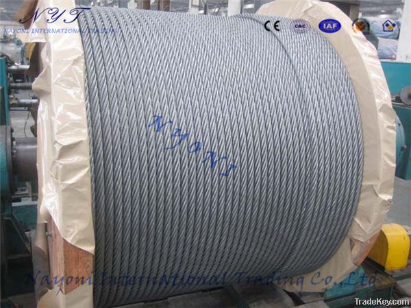 6x12+7FC Steel Wire Rope Galvanized Wire Rope