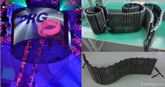 Outdoor flexible LED display