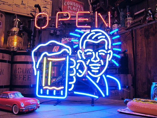 UL listed Open Neon light Signs for bar restaurant