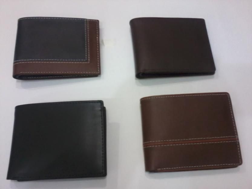 Leather wallets and bags